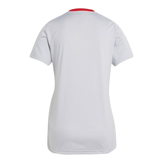 Camisa Internacional Treino 25/26 - Torcedor Adidas Feminina - Branca com detalhes em vermelho