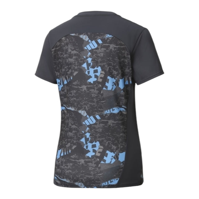 Camisa Manchester City Pré-jogo 25/26 - Torcedor Adidas Feminina - Cinza com detalhes em azul