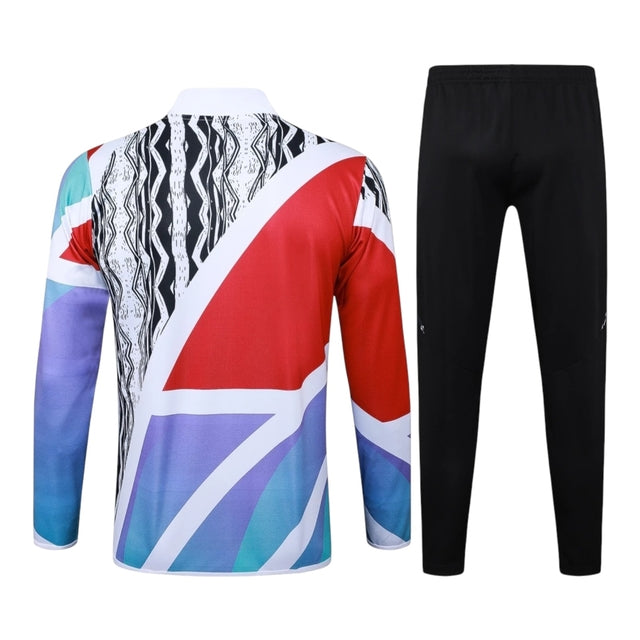 Conjunto Arsenal Treino 24/25 - Masculino Adidas - Branco com detalhes em azul e vermelho