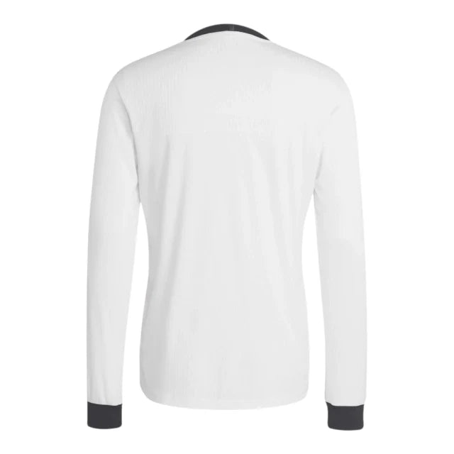 Camisa Seleção Alemanha Edição Aniversário 125 anos I 25/26 manga longa - Torcedor Adidas Masculina - Branca com detalhes em preto