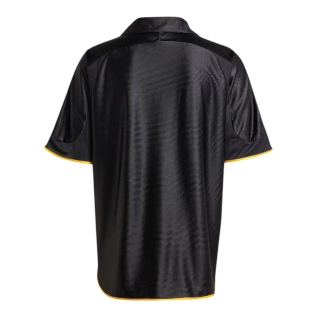 Camisa Retrô Real Madrid II 1999/00 - Masculina Adidas - Preta com detalhes em amarelo