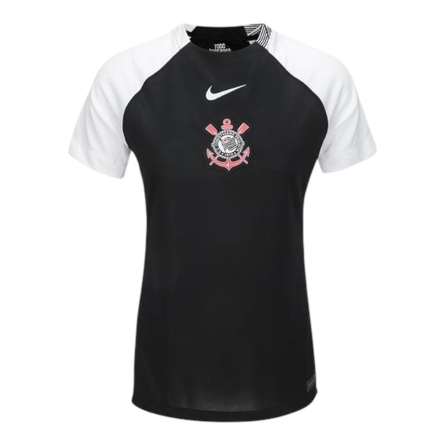 Camisa Corinthians II 25/26 - Torcedor Nike Feminina - Preta e branca