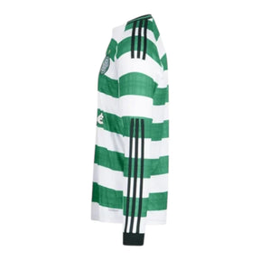 Camisa Celtic I 25/26 manga longa - Torcedor Adidas Masculina - Branca e verde