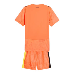 Kit Infantil Manchester City Edição especial Mundial de Clubes Goleiro II 25/26 - Puma - Laranja