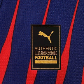 Camisa Red Bull Leipzig II 25/26 - Torcedor Puma Feminina - Azul com detalhes em vermelho