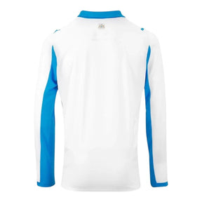 Camisa Olympique Marseille I 25/26 manga longa - Torcedor Puma Masculina - Branca e azul