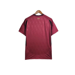 Camisa Bélgica I 24/25 - Torcedor Adidas Feminina - Vermelha com detalhes em preto e dourado