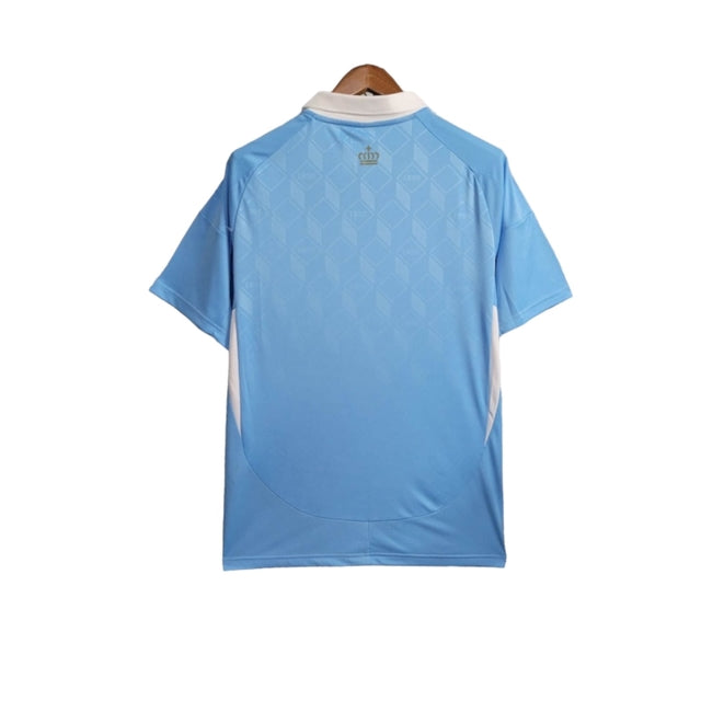 Camisa Bélgica I 24/25 - Torcedor Adidas Masculina - Azul com detalhes em branco