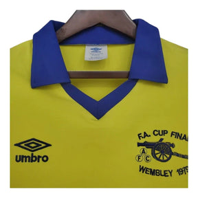 Camisa Retrô Arsenal II 1971/1979 manga longa - Masculina Adidas - Amarela com detalhes em azul