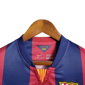 Camisa Retrô Barcelona I 2014/2015 manga longa - Nike Masculina - Azul e vermelha