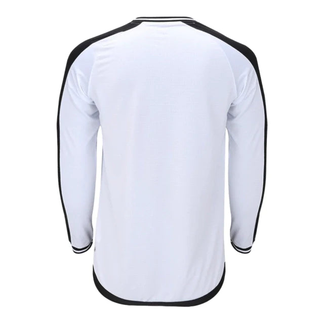 Camisa Vasco da Gama II 24/25 manga longa - Torcedor Kappa Masculina - Branca e preta