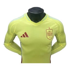 Camisa Seleção Espanha II 24/25 manga longa - Jogador Adidas Masculina - Amarela