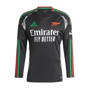 Camisa Arsenal II 24/25 manga longa - Torcedor Adidas Masculina - Preta com detalhes em verde e vermelho
