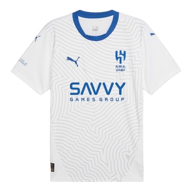 Camisa Al-Hilal II 24/25 - Torcedor Puma Masculina - Branca com detalhes em azul
