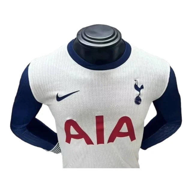 Camisa Tottenham I 24/25 manga longa - Jogador Nike Masculina - Branca e azul