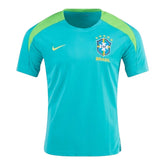 Camisa Seleção Brasileira Treino 24/25 - Torcedor Nike Masculina - Azul com detalhes em verde