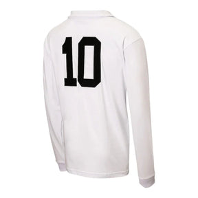 Camisa Retrô Santos 1962 manga longa - Masculina - Branca