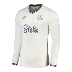 Camisa Everton III 24/25 manga longa - Torcedor Castore Masculina - Branca