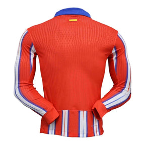 Camisa Atlético de Madrid I 24/25 manga longa - Jogador Nike Masculina - Vermelha com detalhes em branco e azul