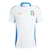 Camisa Seleção Itália Treino 24/25 - Torcedor Adidas Masculina - Branca com detalhes em azul