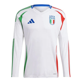 Camisa Seleção Itália II 24/25 manga longa - Torcedor Adidas Masculina - Branca