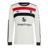 Camisa Manchester United III 24/25 manga longa - Torcedor Adidas Masculina - Branca com detalhes em preto