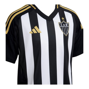 Camisa Atlético Mineiro I 25/26 - Torcedor Masculina - Preta com listras brancas