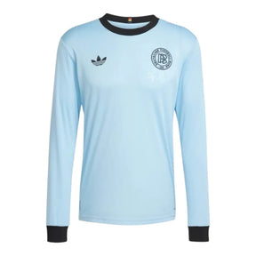 Camisa Seleção Alemanha Edição Aniversário 125 anos Goleiro I 25/26 manga longa - Torcedor Adidas Masculina - Azul