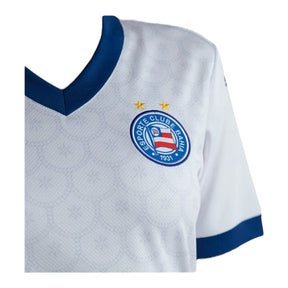 Camisa Bahia I 25/26 - Torcedor Puma Feminina - Branca com detalhes em azul