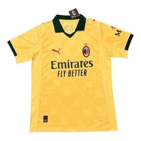 Camisa AC Milan III 25/26 - Torcedor Puma Masculina - Amarela com detalhes em verde