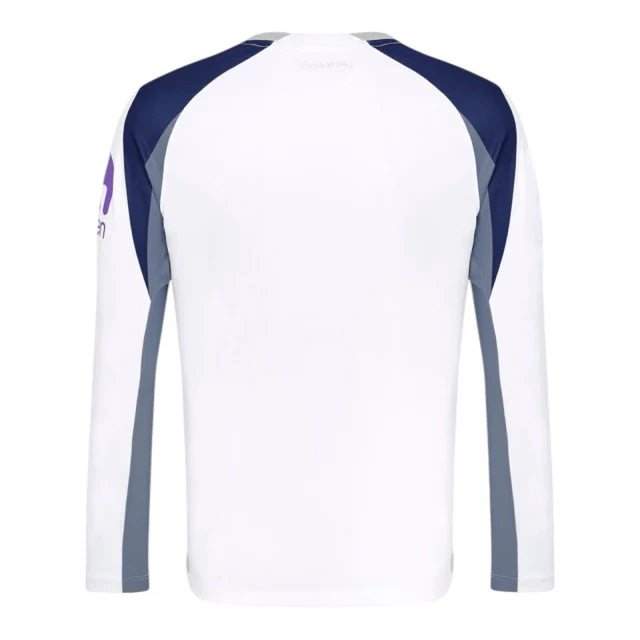 Camisa Tottenham I 25/26 manga longa - Torcedor Nike Masculina - Branca com detalhes em azul