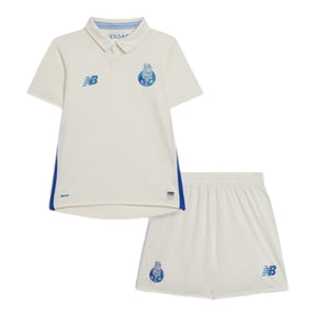 Kit Infantil Porto III 25/26 - New Balance - Branco com detalhes em azul