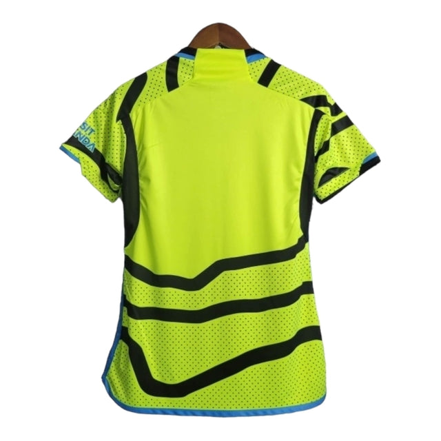 Camisa Arsenal II 23/24 - Torcedor Adidas Feminina - Verde com detalhes em preto e azul