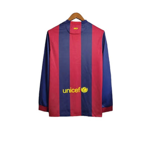 Camisa Retrô Barcelona I 2014/2015 manga longa - Nike Masculina - Azul e vermelha