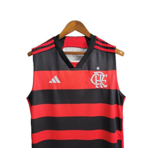 Camisa regata Flamengo I 24/25 - Torcedor Adidas Masculina - Preta e vermelha