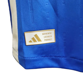 Camisa Seleção da Itália I 24/25 manga longa - Jogador Adidas Masculina - Azul