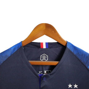 Camisa Retrô Seleção da França Copa do Mundo I 2018 manga longa - Masculina Nike - Azul