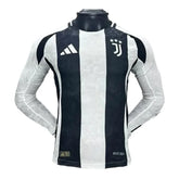 Camisa Juventus I 24/25 manga longa - Jogador Adidas Masculina - Preta e branca