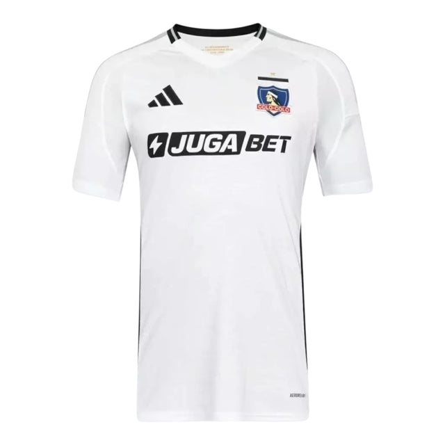 Camisa Colo Colo do Chile I 25/26 - Torcedor Adidas Masculina - Branca com detalhes em preto