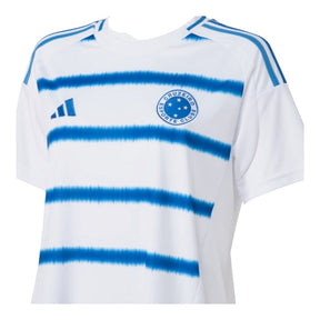 Camisa Cruzeiro II 25/26 - Torcedor Adidas Feminina - Branca e azul