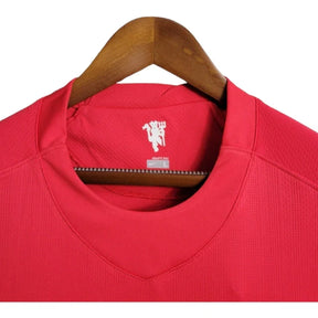 Camisa Retrô Manchester United 2007/2008 manga longa - Masculina Nike - Vermelha com detalhes em branco