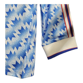 Camisa Retrô Manchester United II 1990/1992 manga longa - Masculina Adidas - Azul com detalhes em branco e vermelho