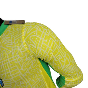 Camisa Seleção Brasileira I 24/25 manga longa - Jogador Nike Masculina - Amarela com detalhes em verde