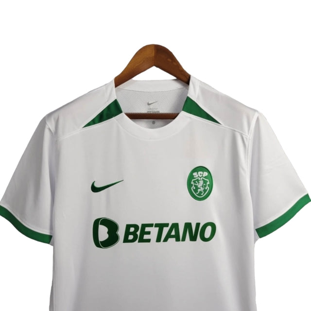 Camisa Sporting Lisboa Edição comemorativa 60 anos 24/25 - Torcedor Nike Masculina - Branca com detalhes em verde