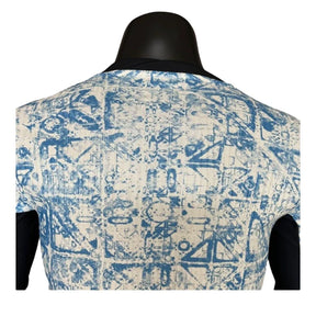 Camisa Seleção de Portugal II 24/25 manga longa - Jogador Nike Masculina - Branca com detalhes em azul