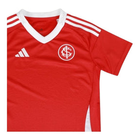 Camisa Internacional I 25/26 - Torcedor Adidas Feminina - Vermelha com detalhes em branco