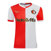 Camisa Feyenoord I 25/26 - Torcedor Castore Feminina - Branca e vermelha