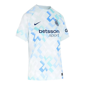 Camisa Inter de Milão II 25/26 - Torcedor Nike Feminina - Branca com detalhes em azul e verde