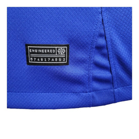 Camisa Chelsea I 23/24- Torcedor Nike Feminina - Azul com detalhes em preto e amarelo e branco