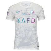 Camisa Al-Nassr III 23/24 - Torcedor Nike Masculina - Branca com detalhes em roxo
